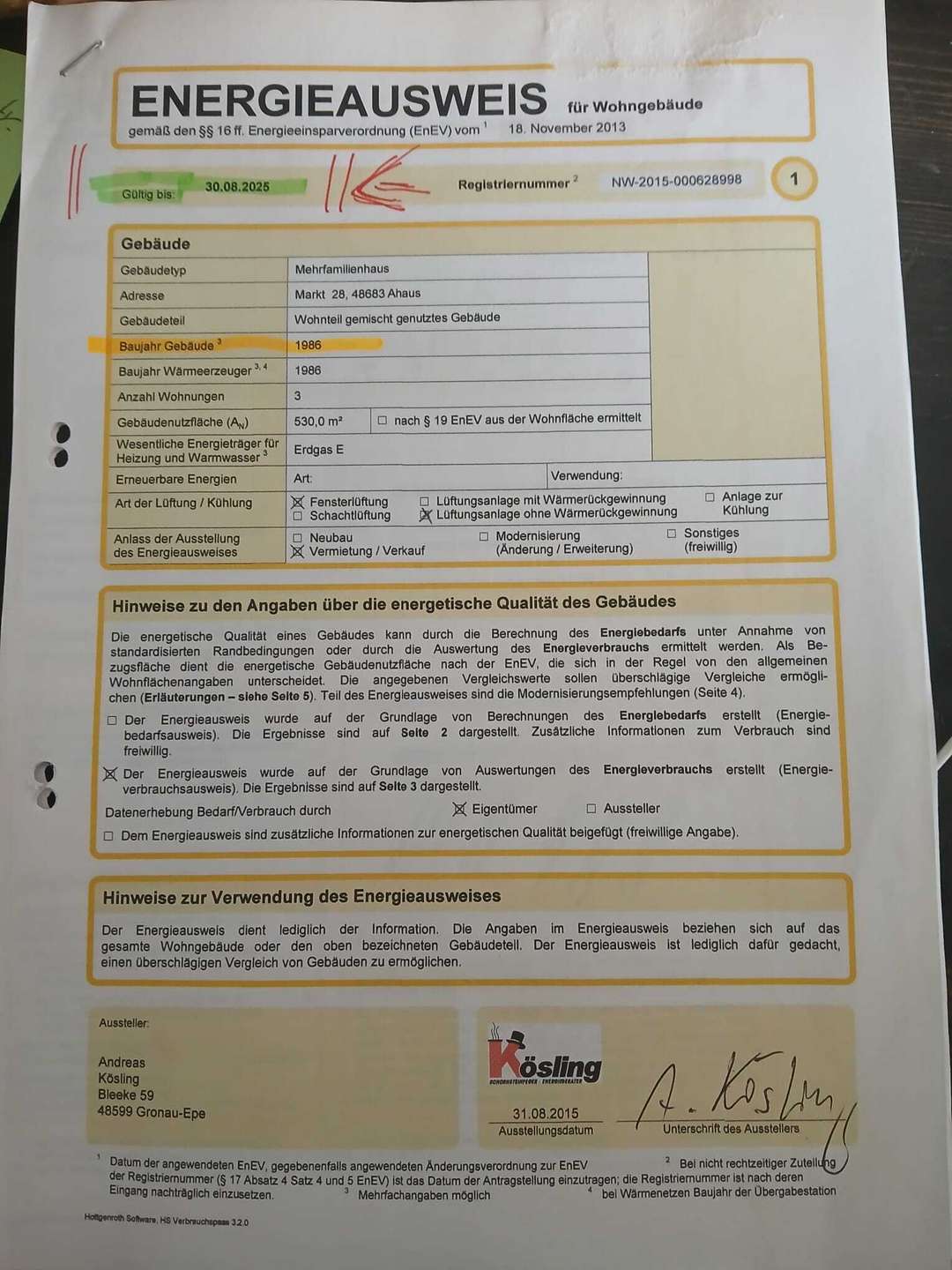 Energieausweis 1